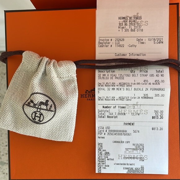 NWT Hermes Reversible Belt and Royal H Buckle - Picture 3 of 5